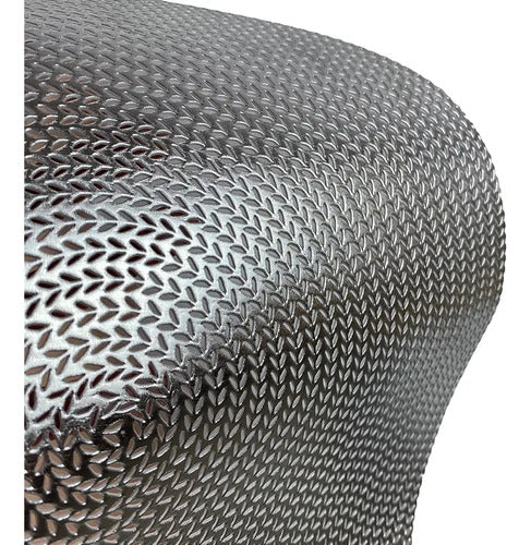 Individual Mantel Mesa Platos Decorativo Redondo 38cm X6 Color Plateado Luna