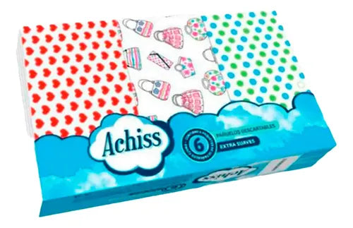 Pañuelos Descartables Doble Hoja Suaves 6x10 Achiss X48 Pack · 17389 · foto 01