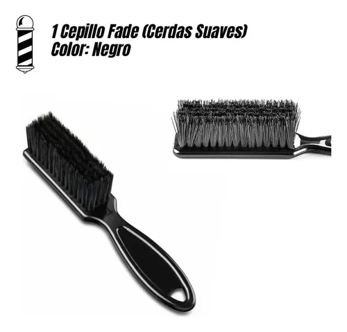 Kit de Barbería y Peluquería Capa Peines Cepillo Fade Tru Negro · 16618 · foto 04