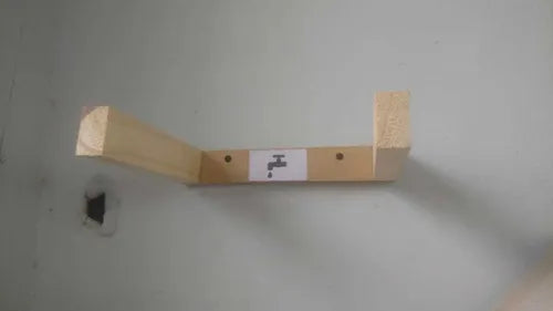 Estante Flotante 60x20 Enchapado Natural Nude