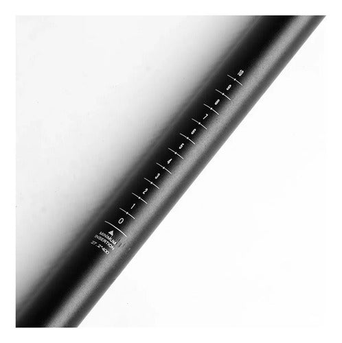 Caño Portasilla Lit Riding 27.2mm x 400mm Recto de Aluminio Negro · 16804 · foto 06