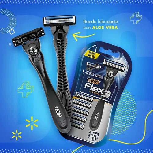 Máquina de Afeitar BIC Flex 3 Hybrid con 5 Repuestos · 17515 · foto 06