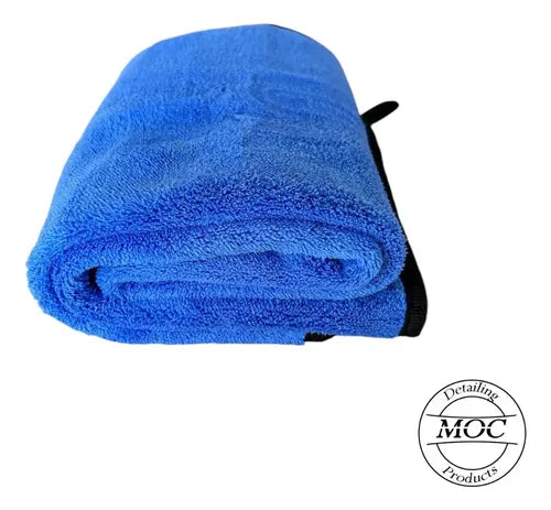 Paño Microfibra 40x80 Premium Excelente Absorción Azul