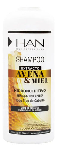 Shampoo Han Avena y Miel 500 ml Libre de Sulfatos · 2167 · foto 04