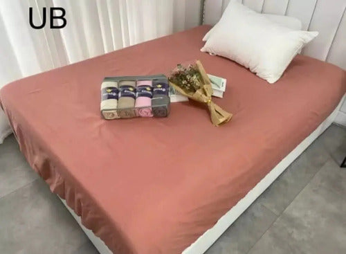 Sábanas Ajustables 3p Queen 1600 Hil Liso