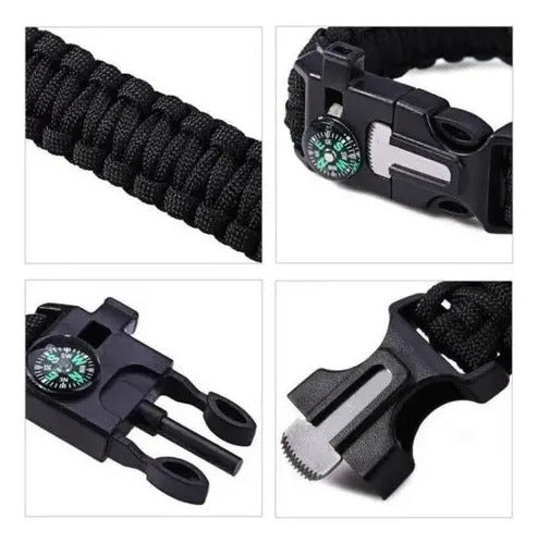 Pulsera de Supervivencia Cuerda Bru Camo Negro 23 cm · 16948 · foto 05