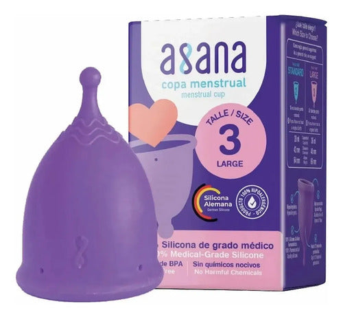 Copa Menstrual Asana Talle Standard Silicona Médica con Vaso Esterilizador · 17761 · foto 05