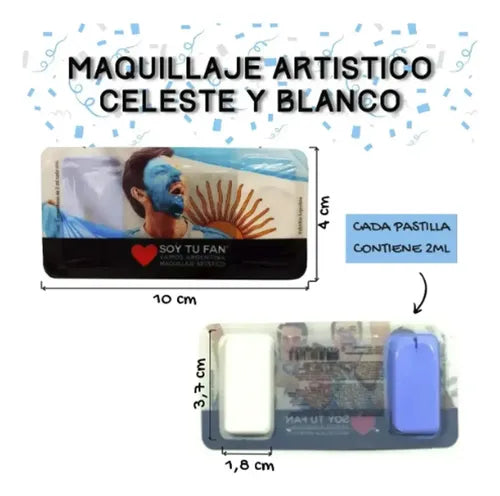 Kit Maquillaje Pintacara Selección Argentina Mundial de Fútbol x2 · 17536 · foto 06