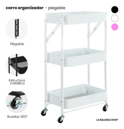 Carro Auxiliar Lbs Plegable Blanco