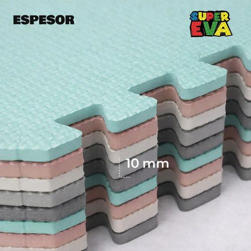 Piso de Goma Eva Encastrable Pastel Liso 30x30cm 9 Piezas · 18146 · foto 04