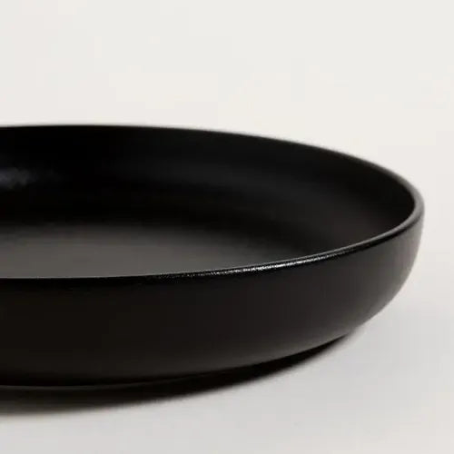 Ensaladera Baja Coupe Fine Plus Black Sand 21,5 Cm Color Negro