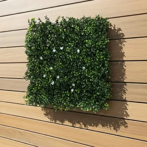Jardin Vertical Artificial Exterior Uv Flores Limay 50x50cm Verde