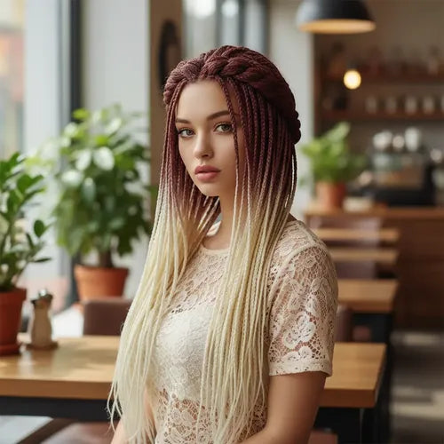 Extensiones Pelo Kanekalon Trenzas Africana B39 Marron Rubio