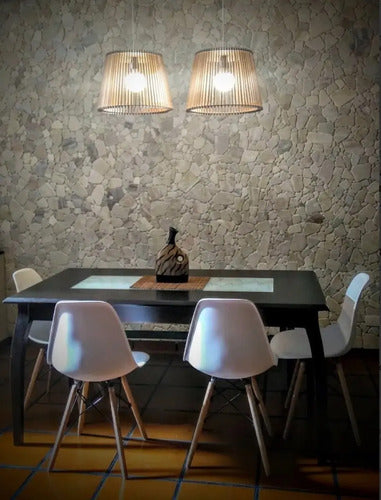 Lámpara Colgante Led De Techo Helitec Hdl-conic Unidad Marrón