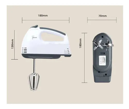 Batidora 180w 7 Vel Genérica Blanco