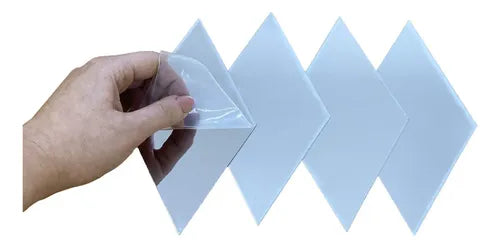 Espejo Flexible Rombo Autoadhesivo Vinilo Lamina X4 · 18641 · foto 07