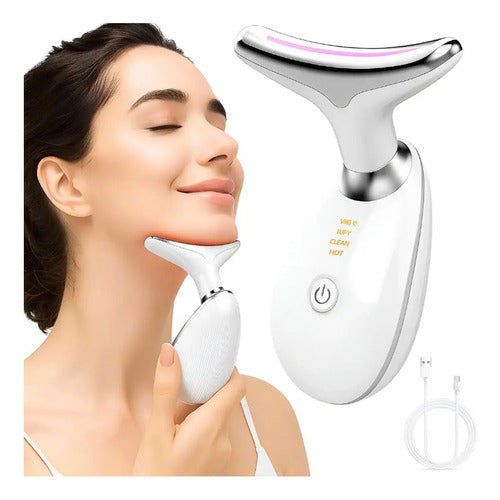 Masajeador Facial Mge-009 Blanco