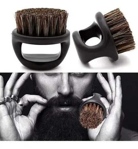 Cepillo Anillo Barber Color Negro Barbería Peluquería 50318 · 17147 · foto 03