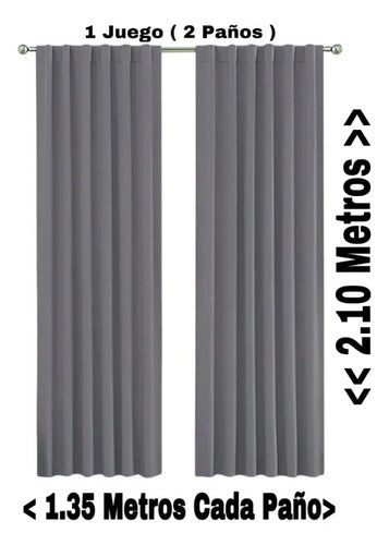 Cortinas Blackout Cocoloydi 2p 210x135 Presilla Verde