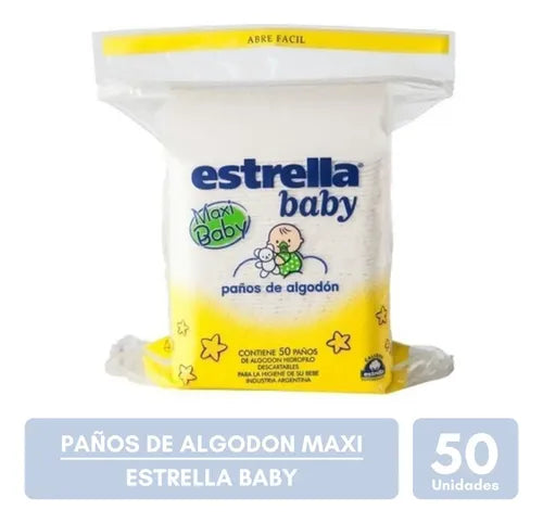 Paños Maxi de Algodon Estrella Baby x 50 Unidades · 17665 · foto 03