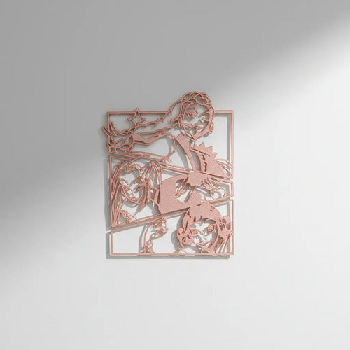Kpop Rumi Zoey Mira Souvenirs + Soporte Arte Rosa Perlado