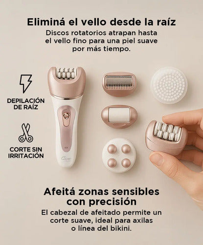 Maquina Depiladora Care By Gadnic D12 Electrica Recargable