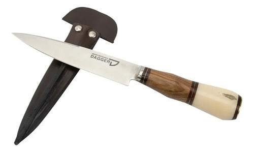 Cuchillo Regional Cabo de Hueso y Madera 14 cm con Vaina · 8488 · foto 01
