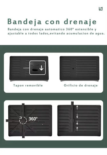 Escurridor Platos Secaplatos Acero Inoxidable Cocina 2 Pisos