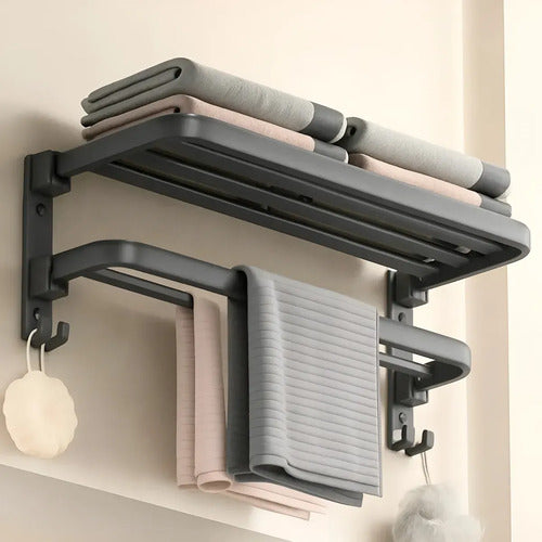 Toallero Doble Organizador Rebatible Baño Barilla Dañada