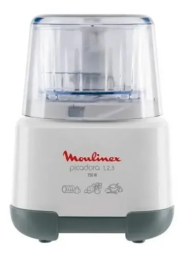 Picadora Moulinex Ad6021ar 123+licuadora 750w Color Blanco