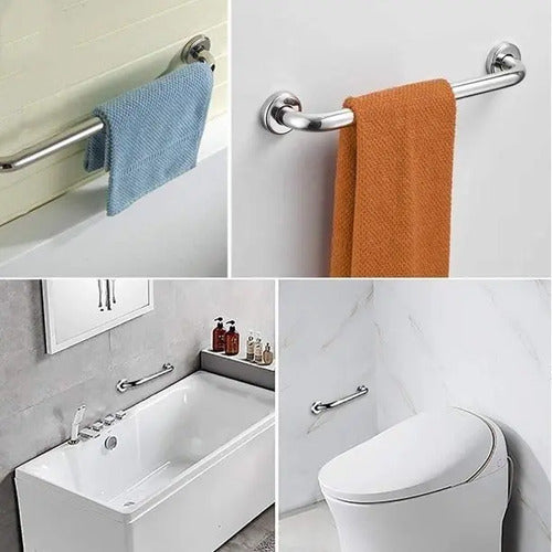 Agarradera Ducha Baño Barral Seguridad 50cm Acero Inoxidable