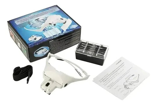 Vincha Lupa Luz Led Ajustable Multiuso 5 Lentes Manos Libres · 7402 · foto 08