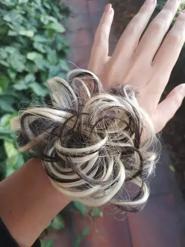 Extensiones De Cabello Sintético Fáciles Aplicar Rodete