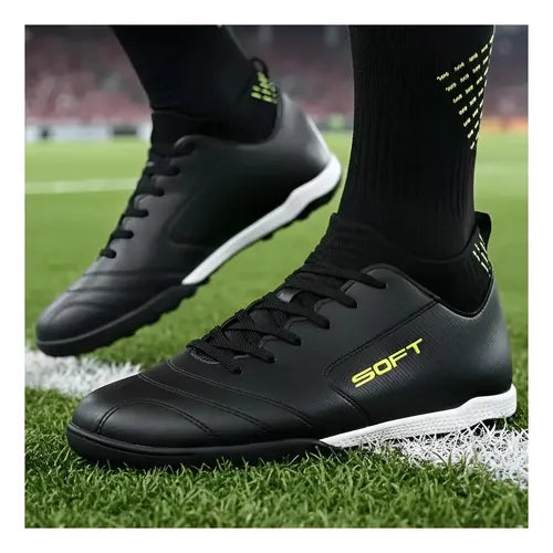 Botines de Fútbol Soft 310 FG/AG Césped Natural y Sintético Negro Talle 38 · 17045 · foto 01