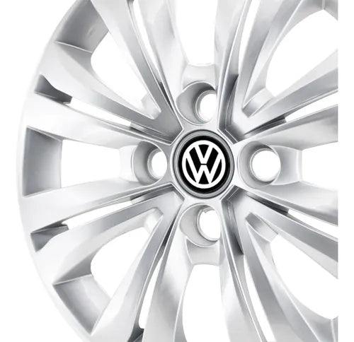 Taza Adaptable Vw Gol Trend 2016 2017 14 Pulgadas Logo Gris