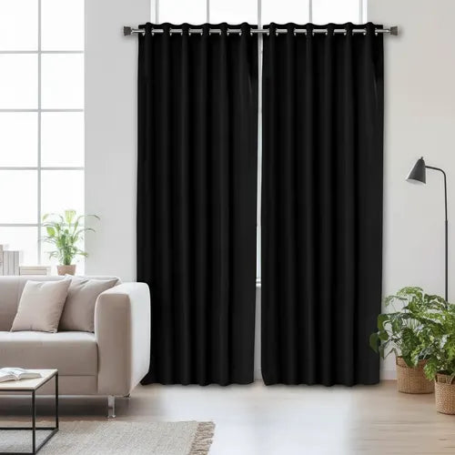 Cortinas Black Out 2 Paños Amarelo 2.1m X 1.4m Liso