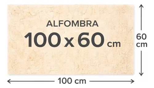 Alfombra Peluda Fimeli 100 x 60 cm para Pie o Costado de Cama Bordó · 16098 · foto 06