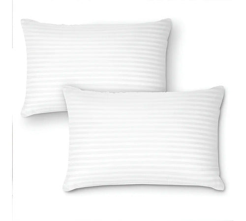 Set X2 Almohada Microfibra Vellon Siliconado Haussman 70x40