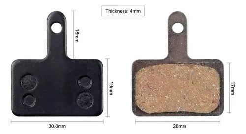 Pastillas de Freno a Disco Compatibles Shimano B01S x4 · 16758 · foto 04
