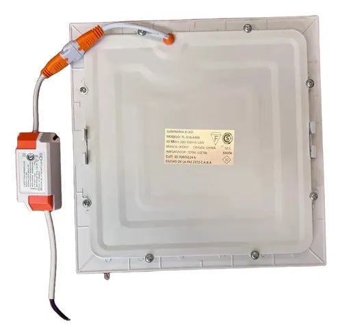 Plafón Led 18w Empotrable/para Embutir Cuadrado Werke Blanco