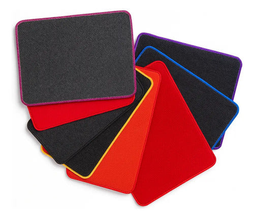 Alfombra Entrada Base Goma Antidesliz 30 Cm 50 Rojo Bordes