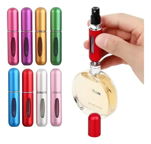 Mini Perfumero 5ml Recargable Portátil X5 Atomizador Colores Mixto
