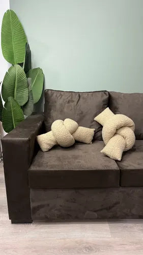 Almohadón Nudo Largo Beige 1u Beige Liso