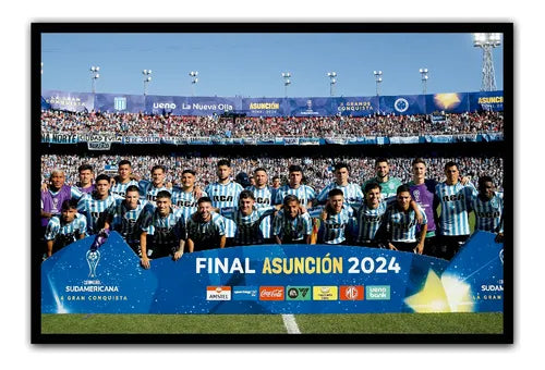 Cuadro Decorativo Racing Campeón Copa Sudamericana 2024