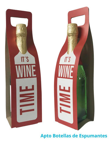 Bolsas Vino Soporte 10u Rojo
