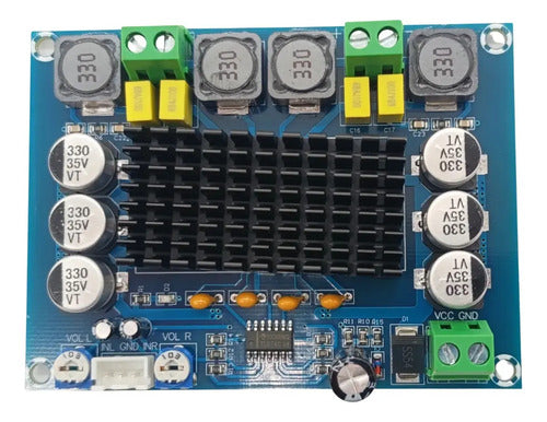 Modulo Amplificador Audio Xh-m543 Tpa3116d2 2x120w Azul
