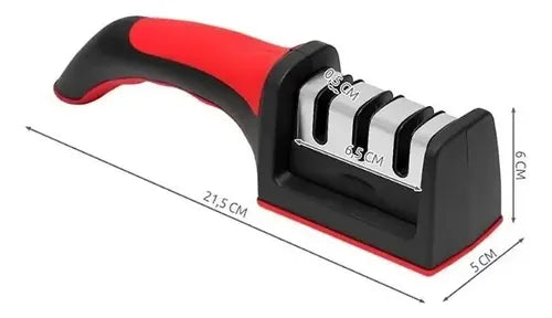 Afilador Multiple 3 En 1 Mango Ergonómic