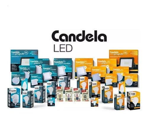 Plafon Led Candela 12w Luz Calida X5u Blanco Cálido