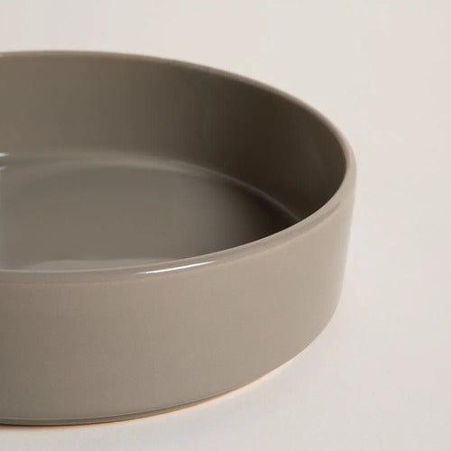Bowl Ensaladera Net Vison Cerámica Gris Piedra 21x6cm Vison