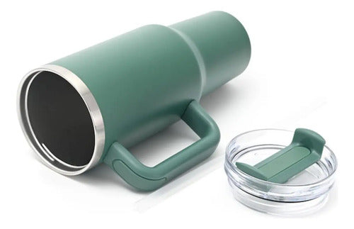 Vaso Térmico Wanderlust con Bombilla 1200ml Verde · 16878 · foto 04
